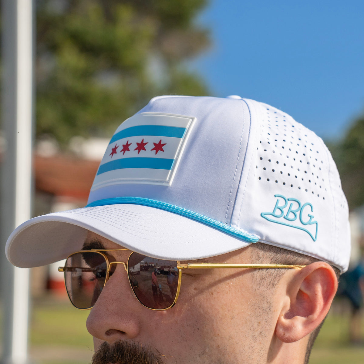 Windy City Rope Cap - White
