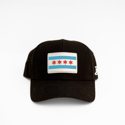 Windy City Snapback Cap - Black