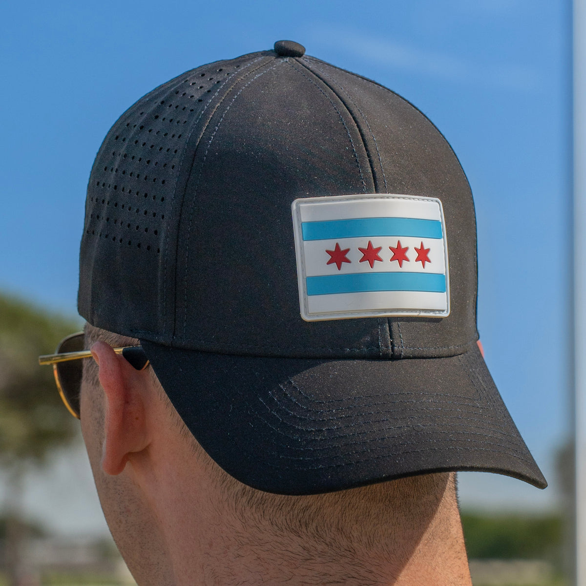Windy City Snapback Cap - Black