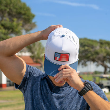 USA Rope Cap - White