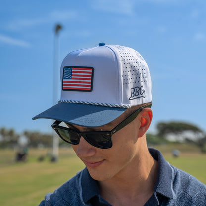 USA Rope Cap - White