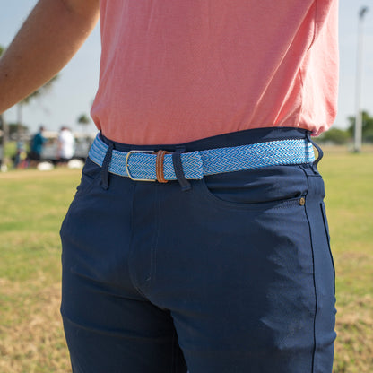 The Clubhouse Belt - Blue & White