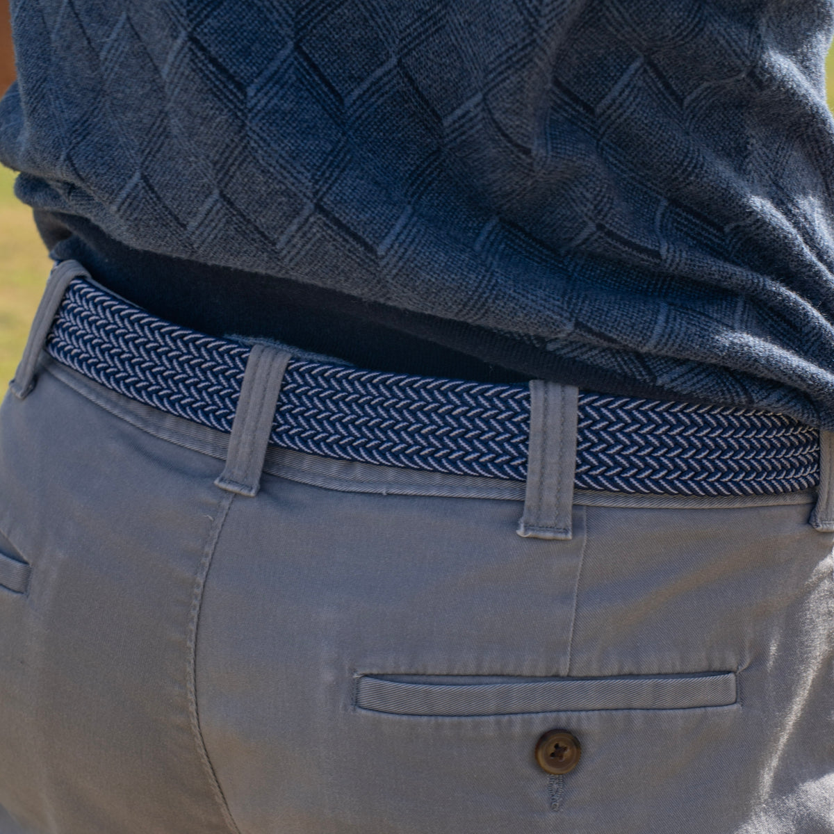 The Clubhouse Belt - Navy & White