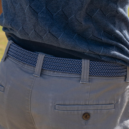 The Clubhouse Belt - Navy & White