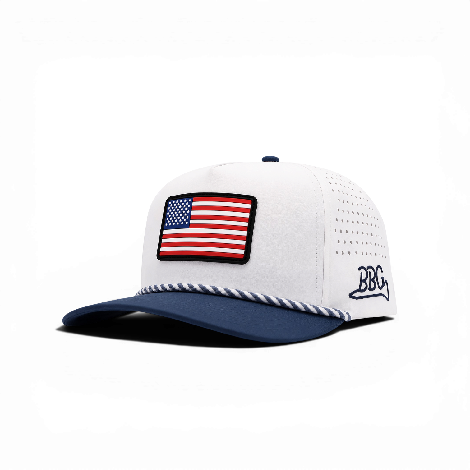 USA Rope Cap - White