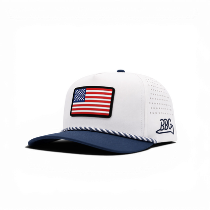 USA Rope Cap - White