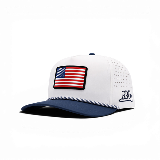 USA Rope Cap - White