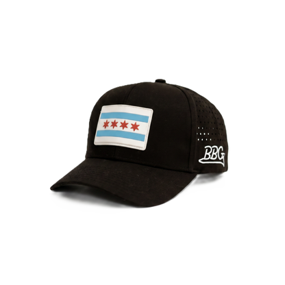 Windy City Snapback Cap - Black
