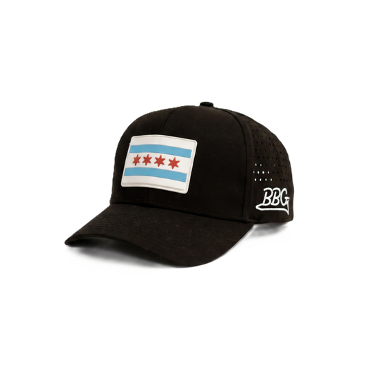 Windy City Snapback Cap - Black